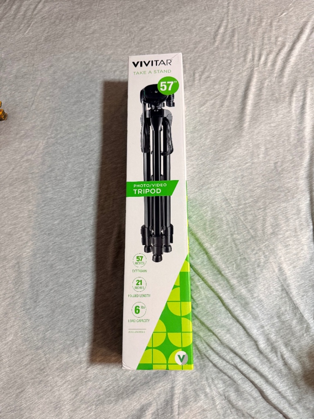 Vivitar 57” Photo Video Tripod with Carrying Case Adjustable Camera Stand